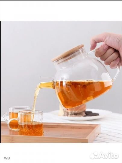 Чайник заварочный стеклянный