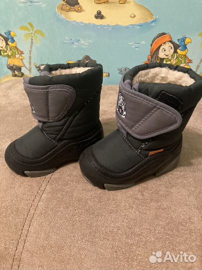 Зимние детские ботинки 20-21 размер
