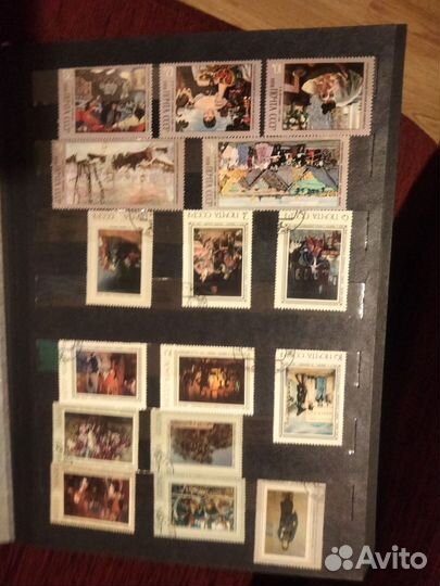 Альбом с марками СССР искусство,часть 2