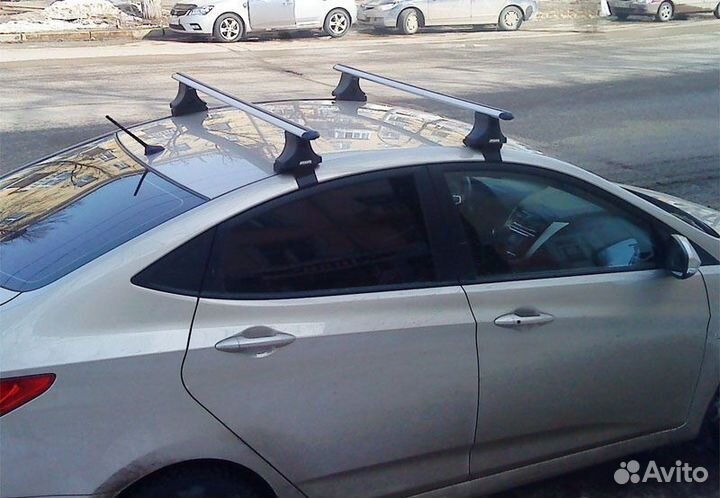 Багажник на крышу аэро Хендай Солярис седан