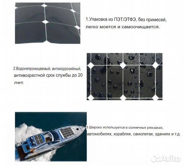 Монокристаллическая солнечная панель 50 Вт