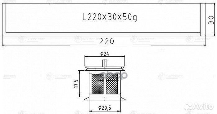 Осушитель кондиционера LADA 2170 priora (04) (тип
