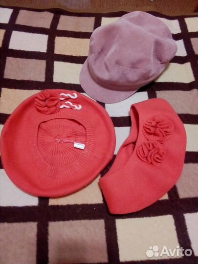 Береты и кепка демисезонные