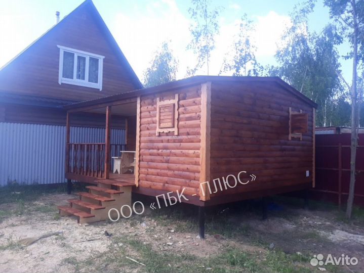 Сруб бани 6 х 4.5м Вишня