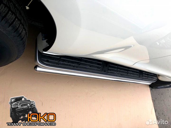 Защита порогов TLC Prado 150