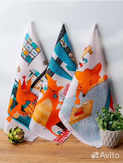 Набор полотенец для кухни Сливочный лис