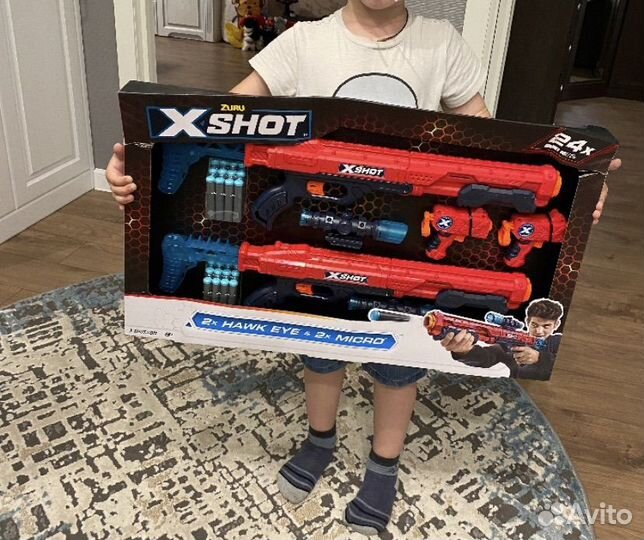 Набор из 4-бластеров Zuru X-Shot новый