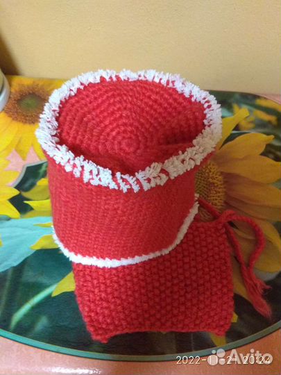 Шапочка с манишкой