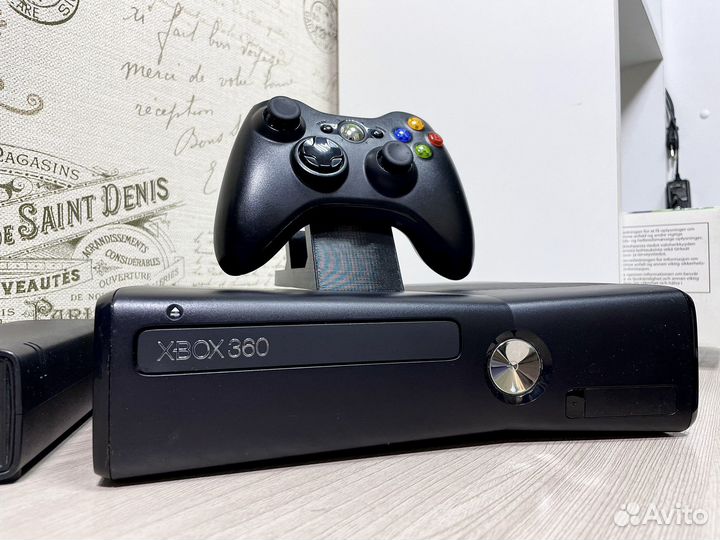 Xbox 360 Slim + 95 игр