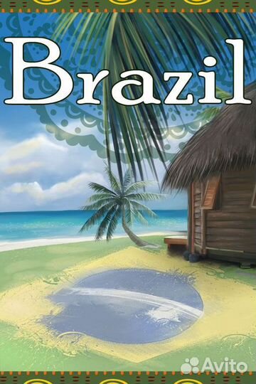 Кофе зерновой Бразилия Gurme 1000г