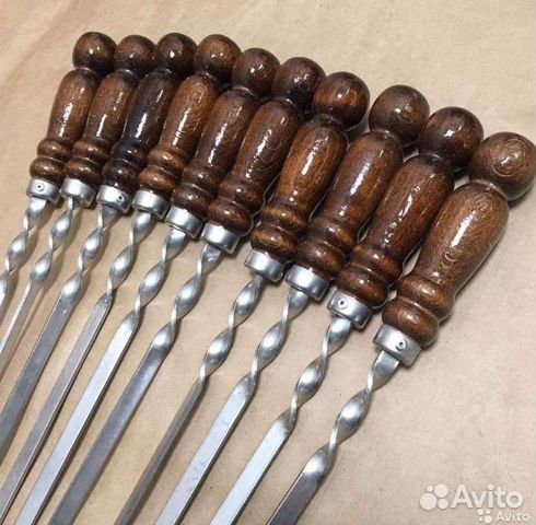 Шампура с деревянной ручкой