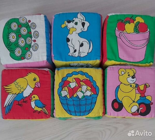 Мягкие кубики развивающие