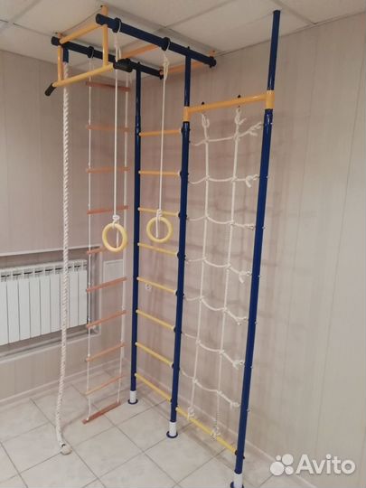 Шведская стенка с турником детская