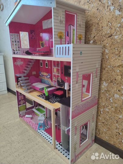 Кукольный домик с лифтом и мебелью Edufan