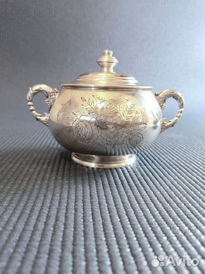 Серебряная сахарница СССР 1950 г.,раритет