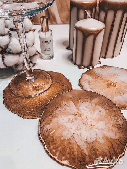 Подстаканники из эпоксидной смолы