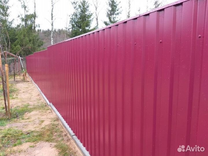 Заборы из профнастила