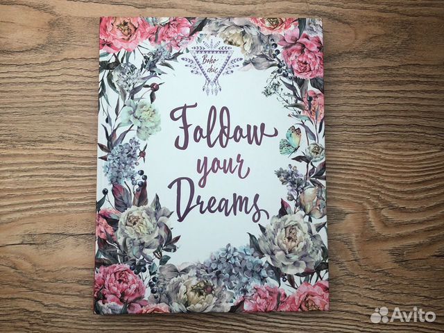 Блокнот ежедневник скетчбук розовый белый