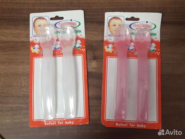 Ложка для кормления набор с вилкой