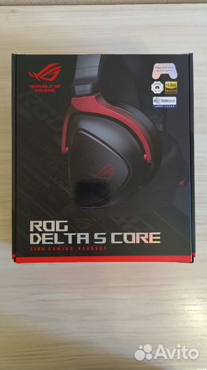 Проводные наушники с микро. asus rog delta s core