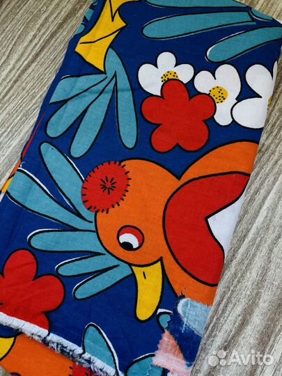 Ткань советский плотный поплин Утята