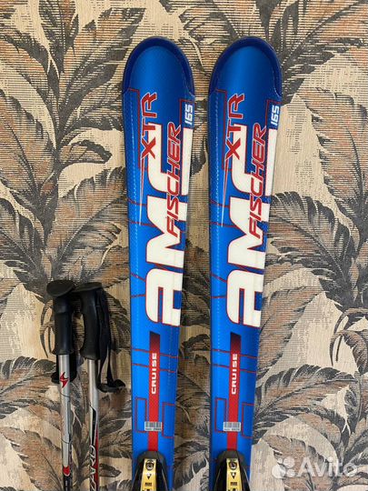 Горные лыжи fischer, ботинки head, палки