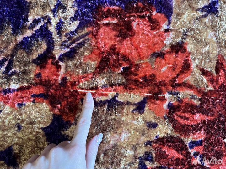 Покрывало скатерть плюш винтаж