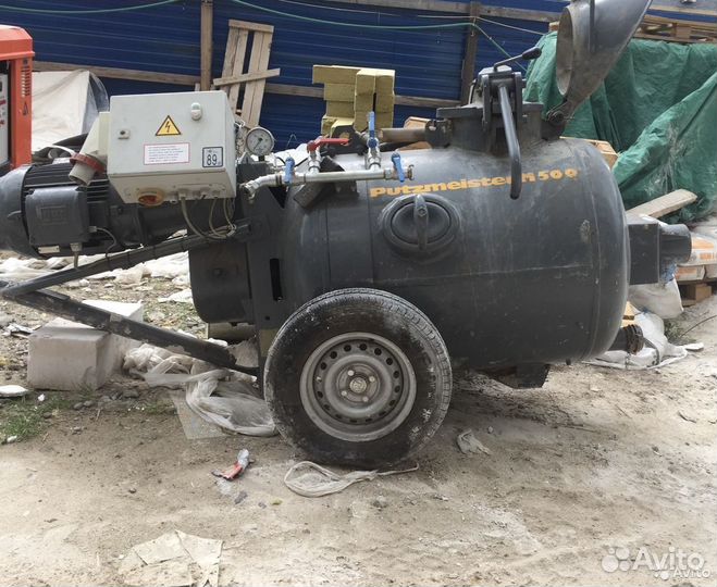 Аренда пневмонагнетателя для полусухой стяжки