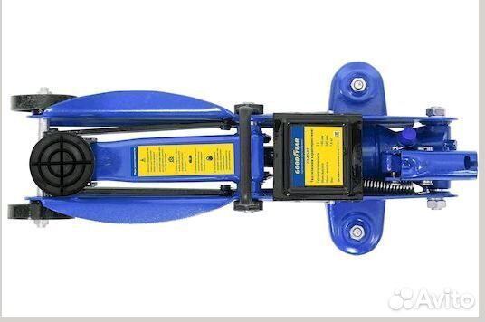 Домкрат подкатной 2 т 140-340мм с резиновой прост