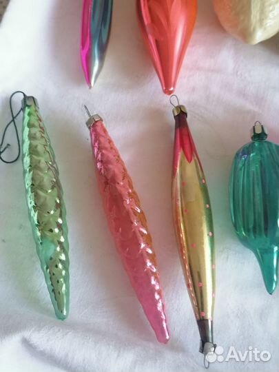 Елочные игрушки времен СССР 50-х и 60-х