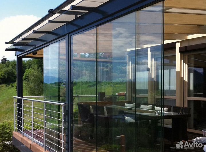 Безрамное остекление