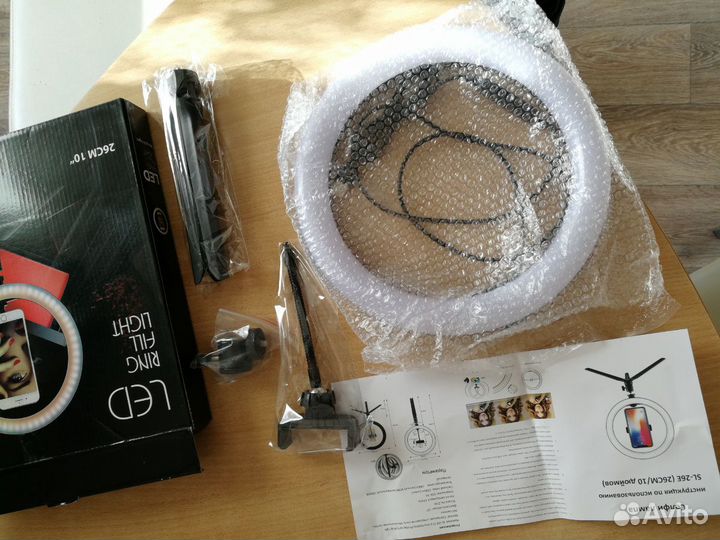 Кольцевая лампа (свет) 26см +тринога, селфи. Новая