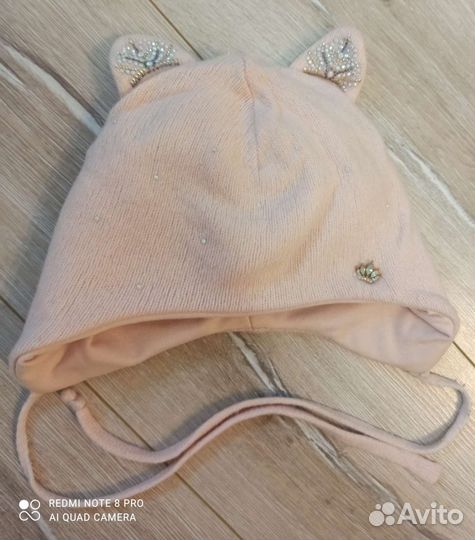 Шапка зимняя для девочки 52 54
