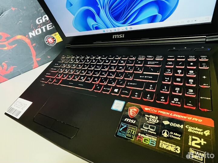 Ноутбук MSI i7 / GTX1050ti