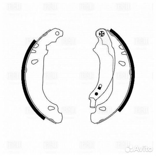 Колодки тормозные барабанные 180x32 trialli GF 456