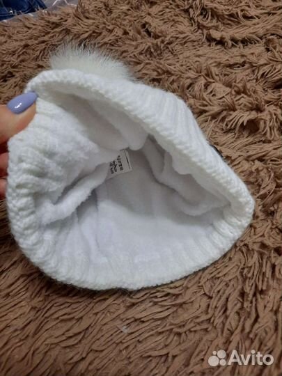 Шапка со снудом для девочки