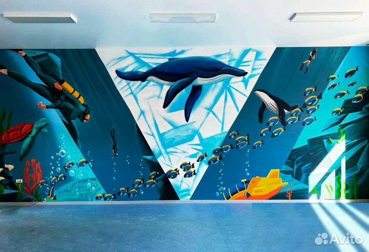 Роспись стен граффити мурал