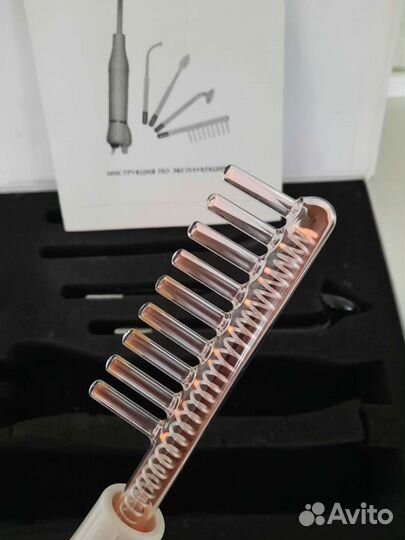 Дарсонваль.Gezatone.Массажер с 4мя насадками