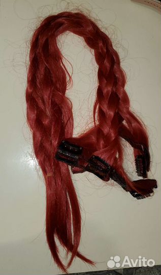 Накладные волосы на заколках