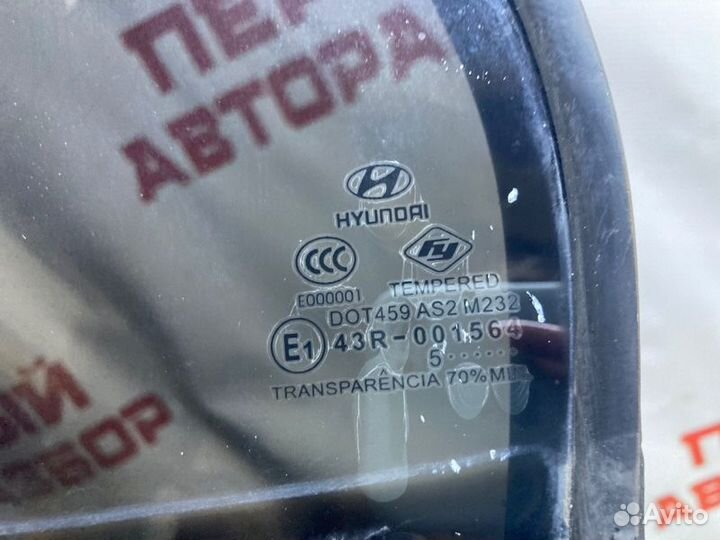 Форточка двери задняя левая Hyundai Accent 2