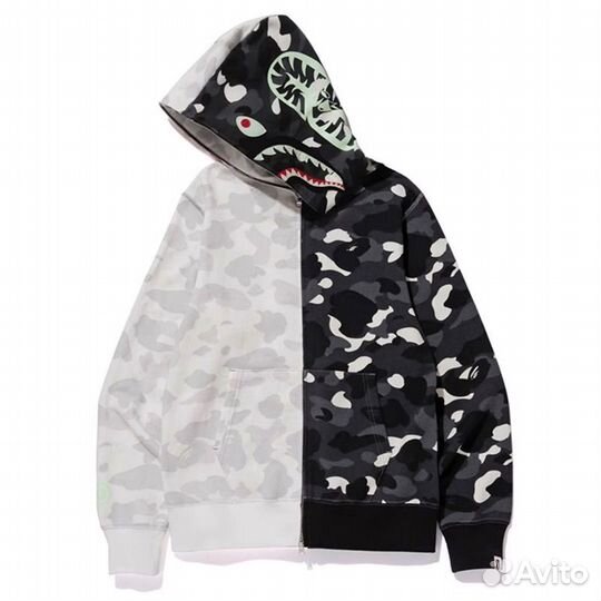 Зип худи bape shark