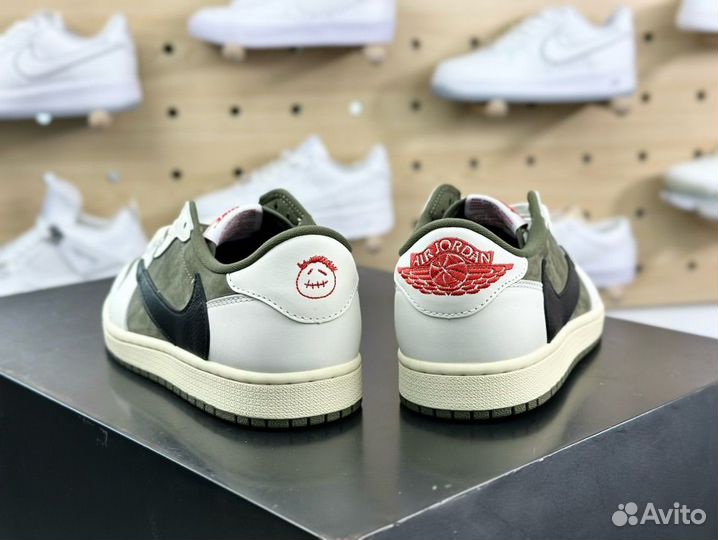 Travis Scott X Air Jordan 1 Low Medium Olive