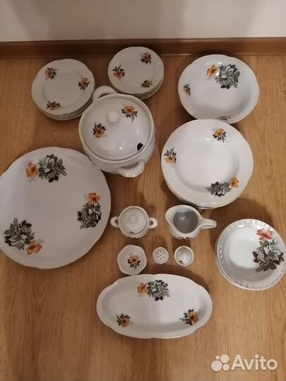 Суповой сервиз 29 предметов + бонус 4 салатницы