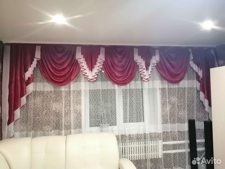 Тюль с ламбрекеном бу