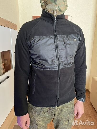 Кофта флисовая тактическая 5.11 черная