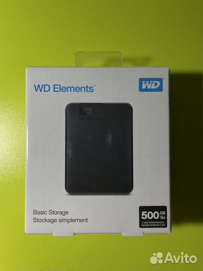 Внешний жёсткий диск wd elements