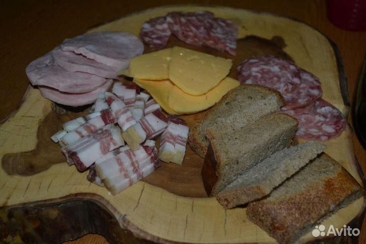 Доска разделочная, спил торцевой, вяз