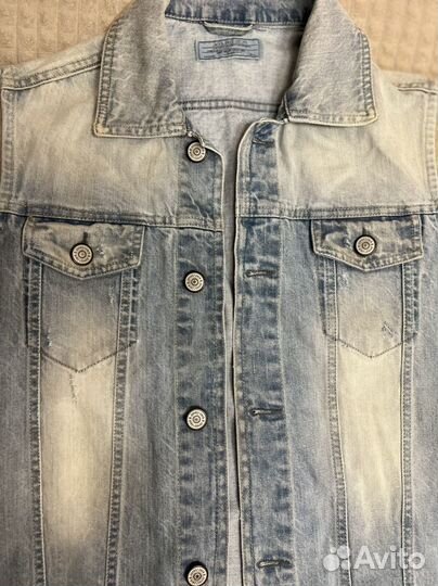 Джинсовая жилетка мужская