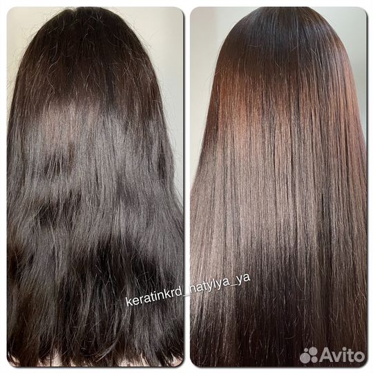 Кератиновое выпрямление волос