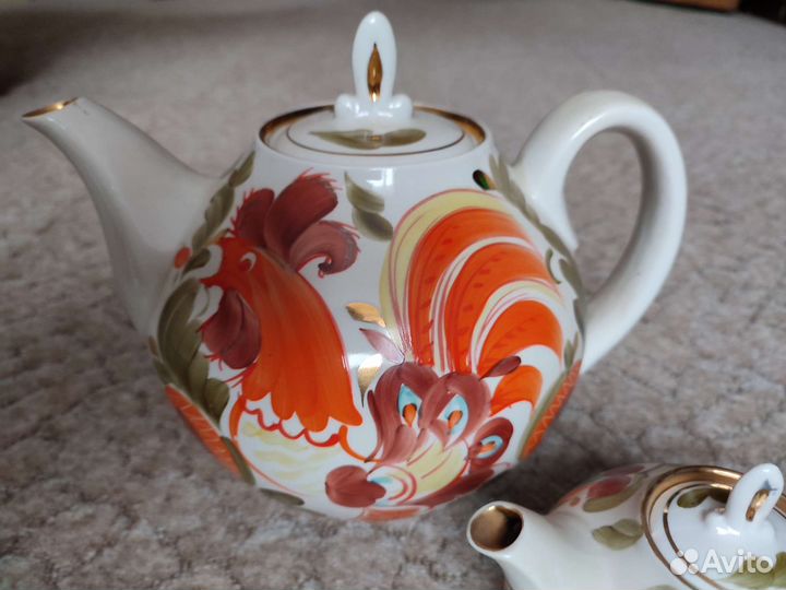 Набор чайников Золотой петушок, винтаж, СССР